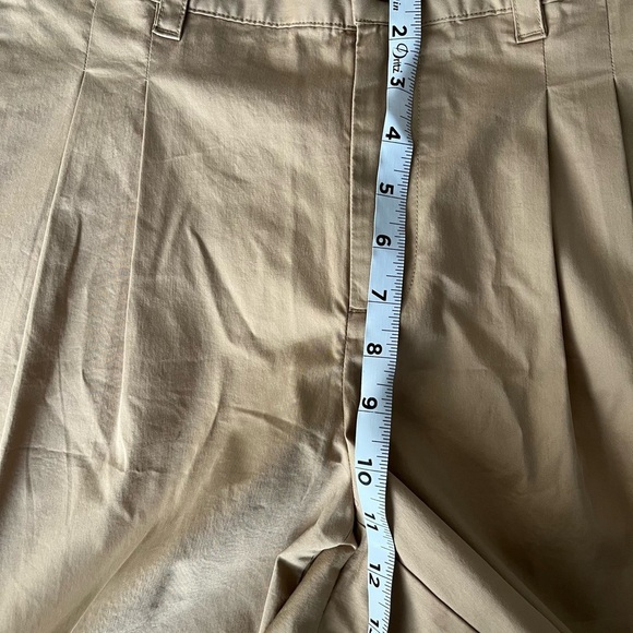 Lands' End Tan Wide Leg Pleated Pants - Picture 5 of 15